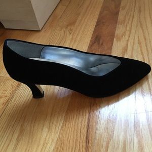 Nina Black Velvet Evening Dress Shoes